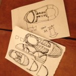 採寸を終えたら作りたい靴のデザイン決めます